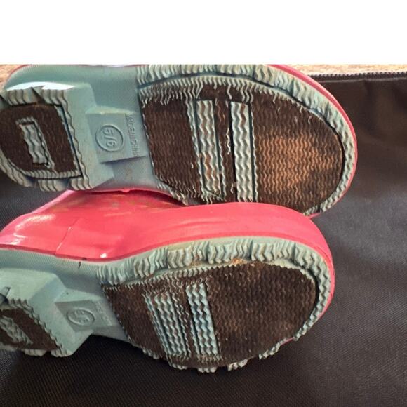 Wonder Nation Kids Rain Boots Cupcake Print Pink Size 5/6 - Picture 2 of 4